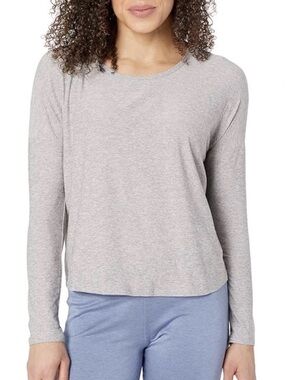 Beyond Yoga Silver Mist Featherweight Morning Light Cropped Shirt Medium